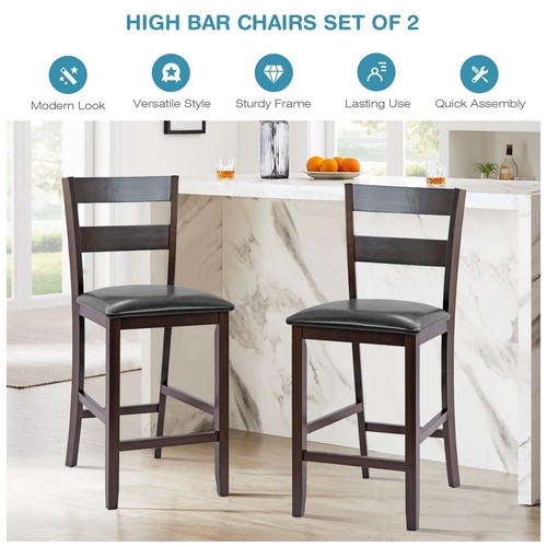 Set bar stools - bar, wood