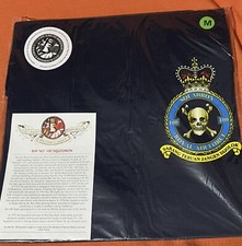 RAF No. 100 Squadron Tee Shirt, Navy Blue, British T Shirt Emporium, New. M