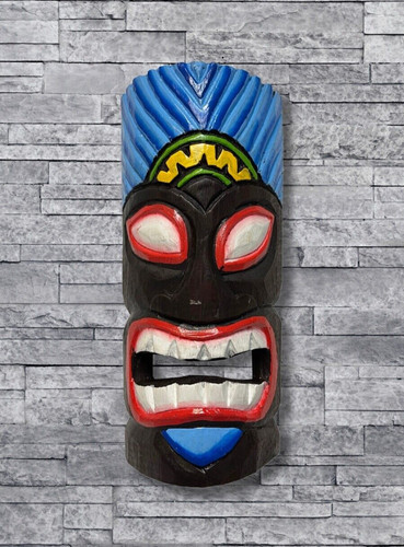 Wall hanging tiki mask - wall,
