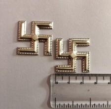 925 Silver 2.5 cm 3.3 gram Hindu Religious Swastik Swastika for Temple, Pooja