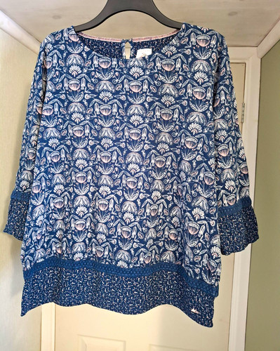 Mantaray blouse blue pink - mantaray,