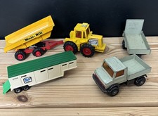 Matchbox Muir Hill SuperKings Tractor,Trailer/K30 Unimog,Farm Trailer/Horse Box
