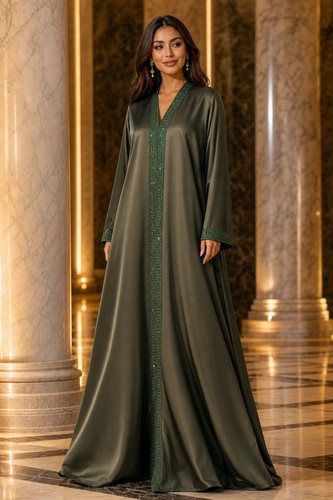 Elegant women abaya - abaya, rhinestone