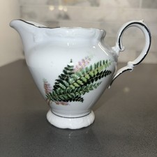 Vintage Winterling Schwarzenbach Bavaria Germany Creamer Fern Silver Trim