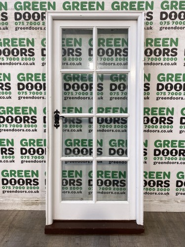 Georgian bars back door - back, wooden