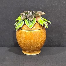 Vintage Amber Green Brass