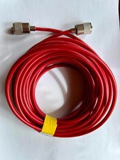 CB Radio Aerial Coax RG58 49FT 15M with Soldered PL259 Plugs RED