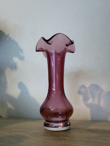 Vintage cranberry glass - vintage, bud