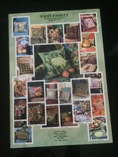 Kaffe Fassett GLORIOUS NEEDLEPOINT Tapestry Poster. A3. New perfect.