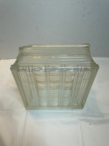 Vintage glass block x - block,