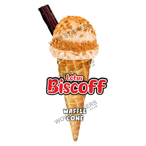 Ice cream van sticker biscoff - ice,