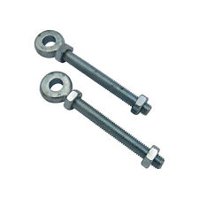 Adjustable Swing Gate Hinge Eyebolts & Nuts X2 (M10 - M24 Zinc Plated Eye Bolt)