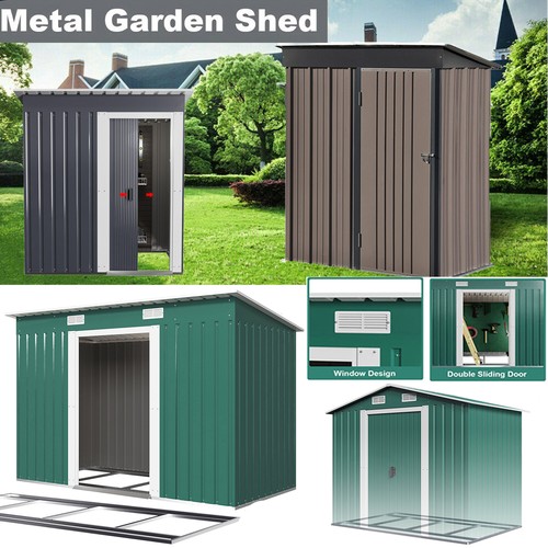Metal garden shed - garden,