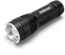 Energizer Eveready LED Torch, Black, Super Bright Flashlight for Outdoors