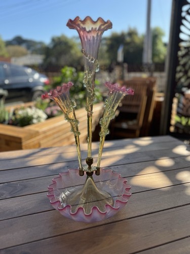 Murano glass epergne from - murano,