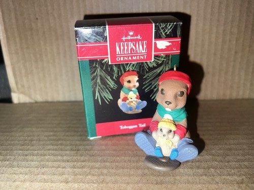 1992 hallmark toboggan - toboggan, tail