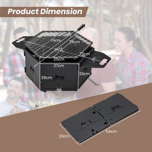 Mobile charcoal grill - charcoal,
