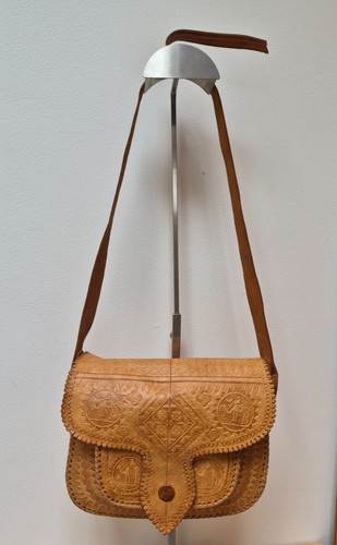 Vintage tan tooled - vintage,
