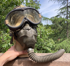 WW2 US Army Air Force A-10 Oxygen Mask w/ Goggles+ A-9