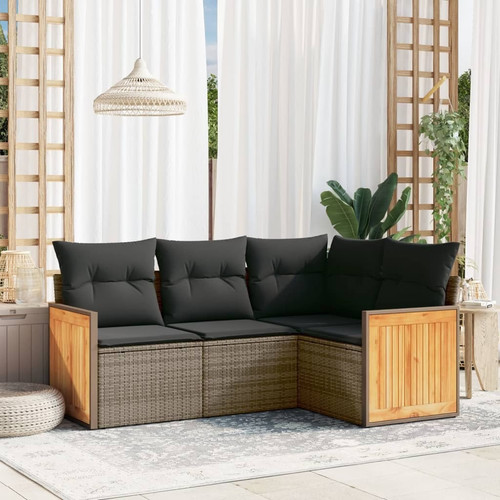 Garden sofa set grey - sofa,