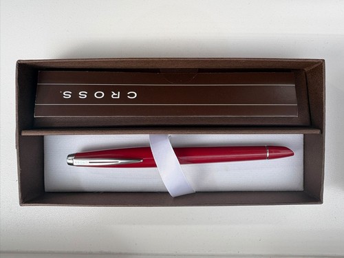 Glossy red cross ballpoint pen - glossy,