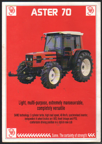 Same aster tractor - "aster,