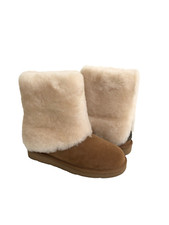 UGG PATTEN CHESTNUT SHEARLING CUFF WATER RESISTANT BOOTS US 7 / EU 38 / UK 5.5