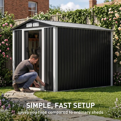 Metal garden shed - metal,