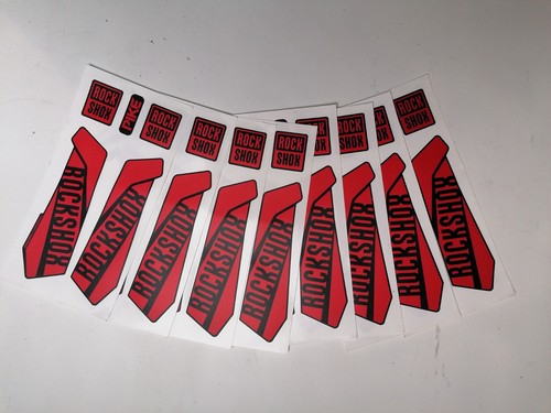 Rockshox pike red sticker - sticker, set