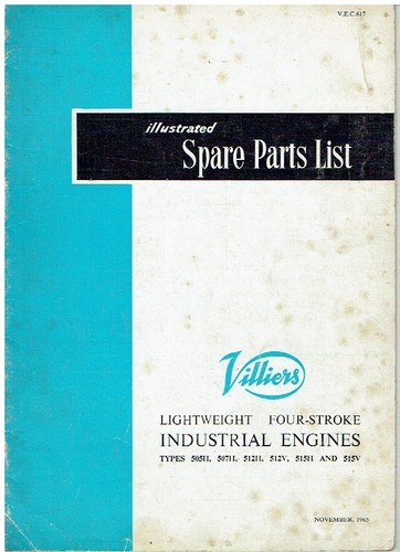 Villiers type 505h 507h - type, 512h