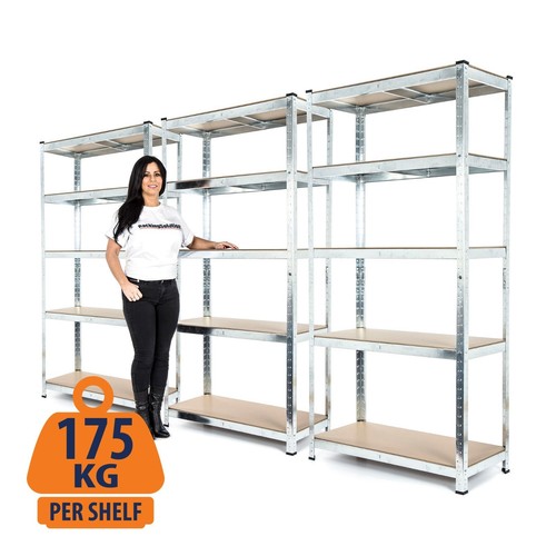 Bay steel garage shelving - steel,