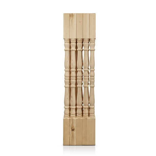 35mm pine tulip turned square - tulip,