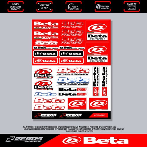Beta stickers motocross - beta, stickers,