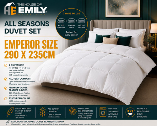 7ft emperor bed size - emperor, duvet