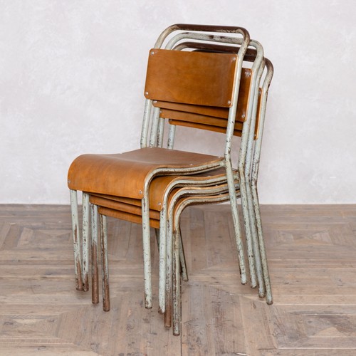 Vintage stacking chairs with - vintage,