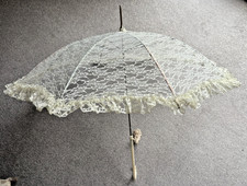 Ivory Cream Lace Parasol 90cm