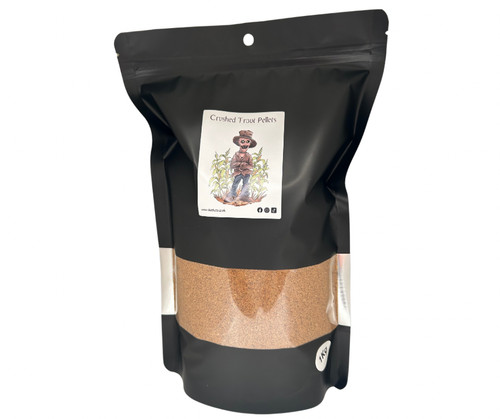 Crushed trout pellets - crushed,