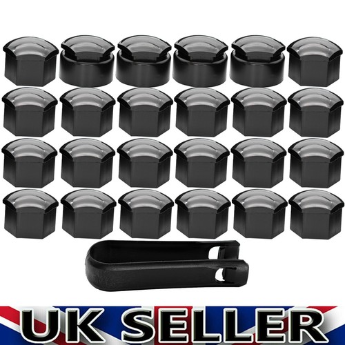 24x 17mm black - nut, bolt