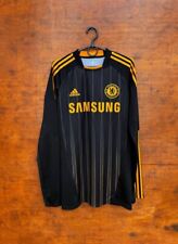 CHELSEA LONDON 2010/2011 PLAYER ISSUE TECHFIT AWAY FOOTBALL SHIRT SIZE L LONG