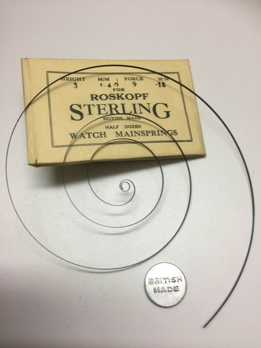 Watch mainspring blued steel - watch,