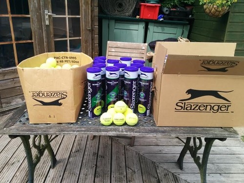 Tennis balls used good - used,