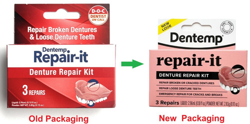Dentemp denture repair - denture,