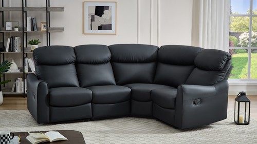 Recliner lazy boy black - black, corner