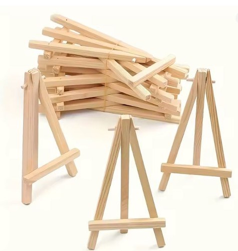 Wooden mini easel pine wood - wood, 12