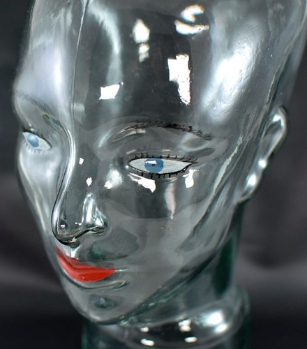 Vintage glass mannequin female - vintage,