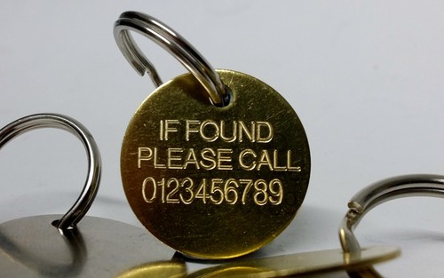 Key ring keyring tags - ring, engraved