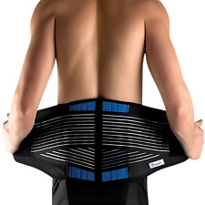 Adjustable Neoprene Double Pull Lumbar Support Lower Back Pain Relief Belt Brace