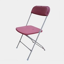 Folding Plastic Chair in Burgundy Stacking Chair perfect for your event