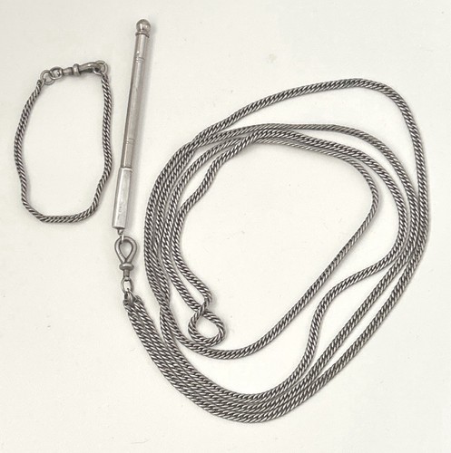 Antique silver set albert - set,