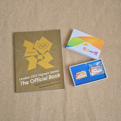 London olympic badges - badges, edf